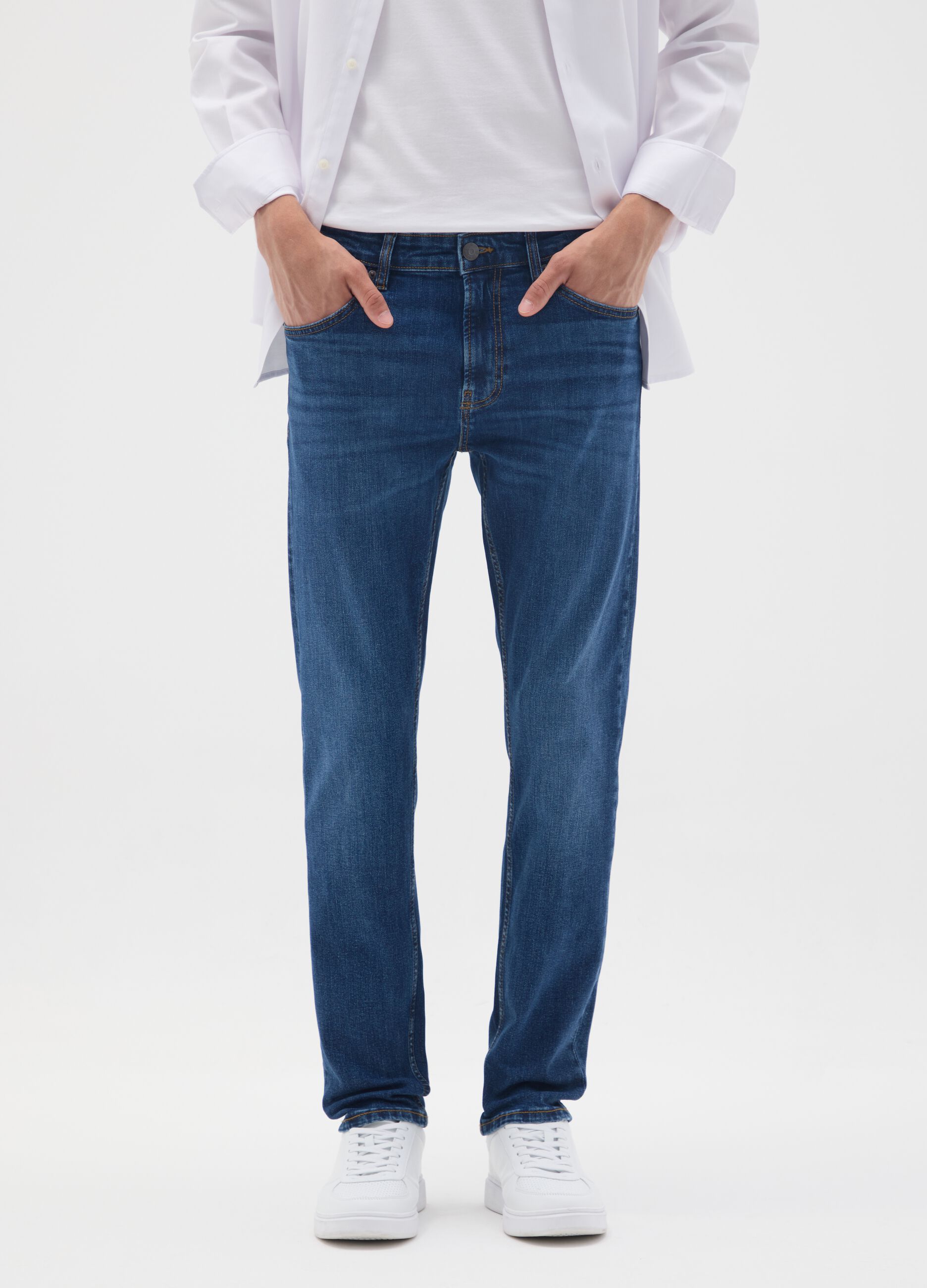 Skinny Fit Blue Denim Jeans