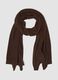 Brown pure cashmere scarf_0