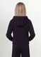 Black organic cotton hoodie with star detail for girls_1