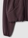 Cropped purple full-zip soft-touch jacket with stand-up collar ALTAVIA STUDIO_8