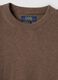 Brown cotton and cashmere blend crew-neck jumper_1