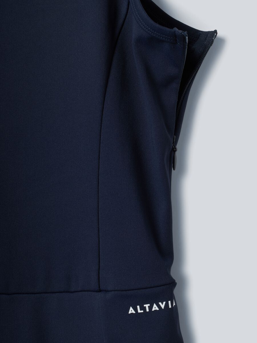 Blue ALTAVIA COURT sports dress in stretch technical fabric_5