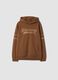 Brown cotton-blend hoodie with a relaxed fit_0