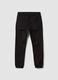 Black stretch-cotton denim joggers with elasticated waistband for boys_5