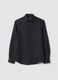 Grey pure cotton twill shirt, regular fit_4