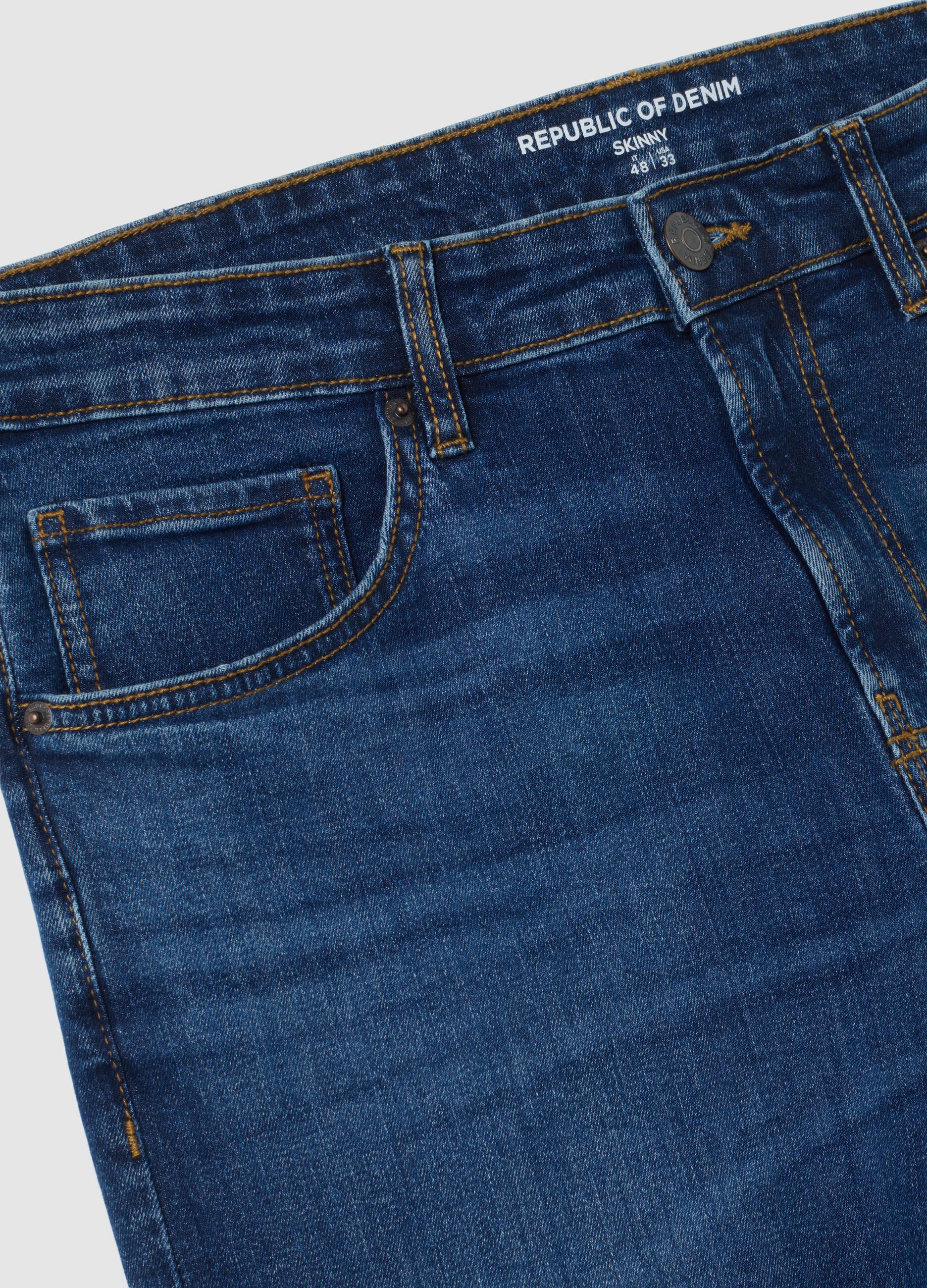 Skinny Fit Blue Denim Jeans