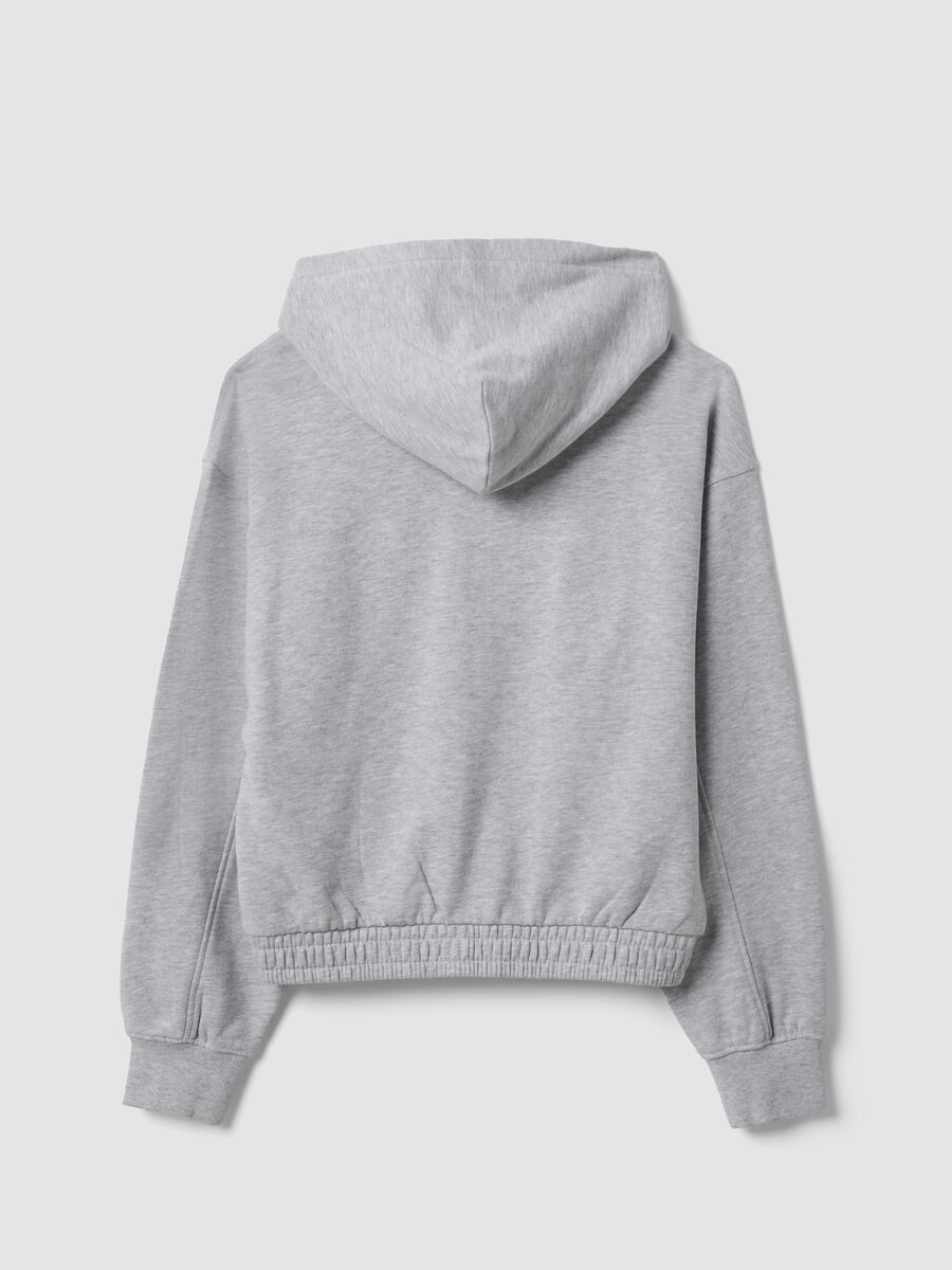 Grey organic cotton hooded sweatshirt_5