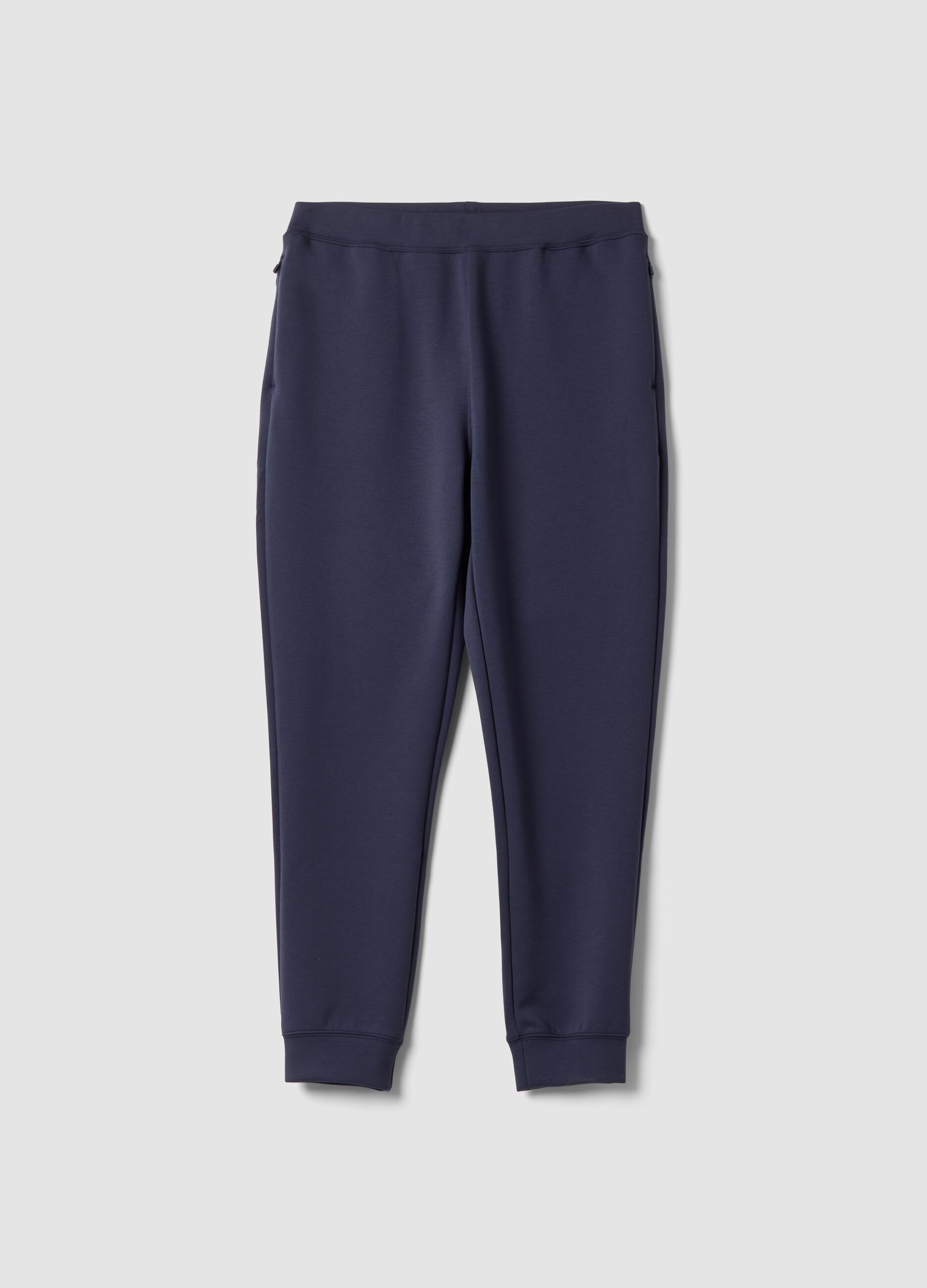 Blue regular-fit joggers in Easy Dry stretch fabric