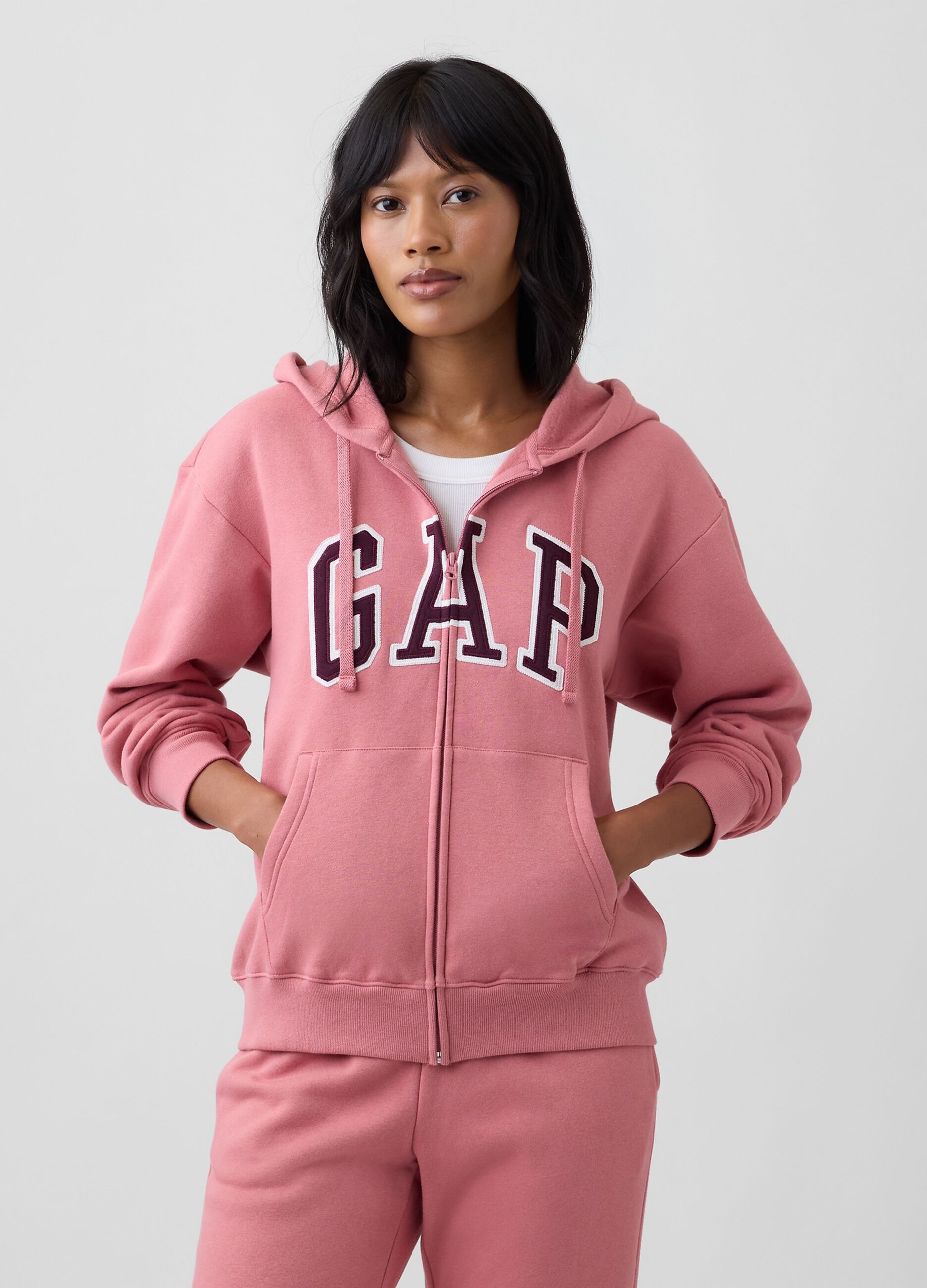 هودي وردي بمزيج قطن مع شعار GAP