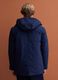 Parka imbottito lungo blu navy con cappuccio_3