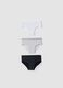 Three-pack of grey and black stretch organic cotton briefs_0