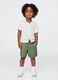 Green Linen and Cotton Shorts for GAP Kids_0