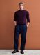 Purple pure wool crew-neck jumper, regular fit_2