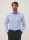 Light blue lyocell-blend shirt with French collar, easy-iron regular fit_0