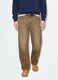 Jeans marroni in puro cotone barrel fit_2