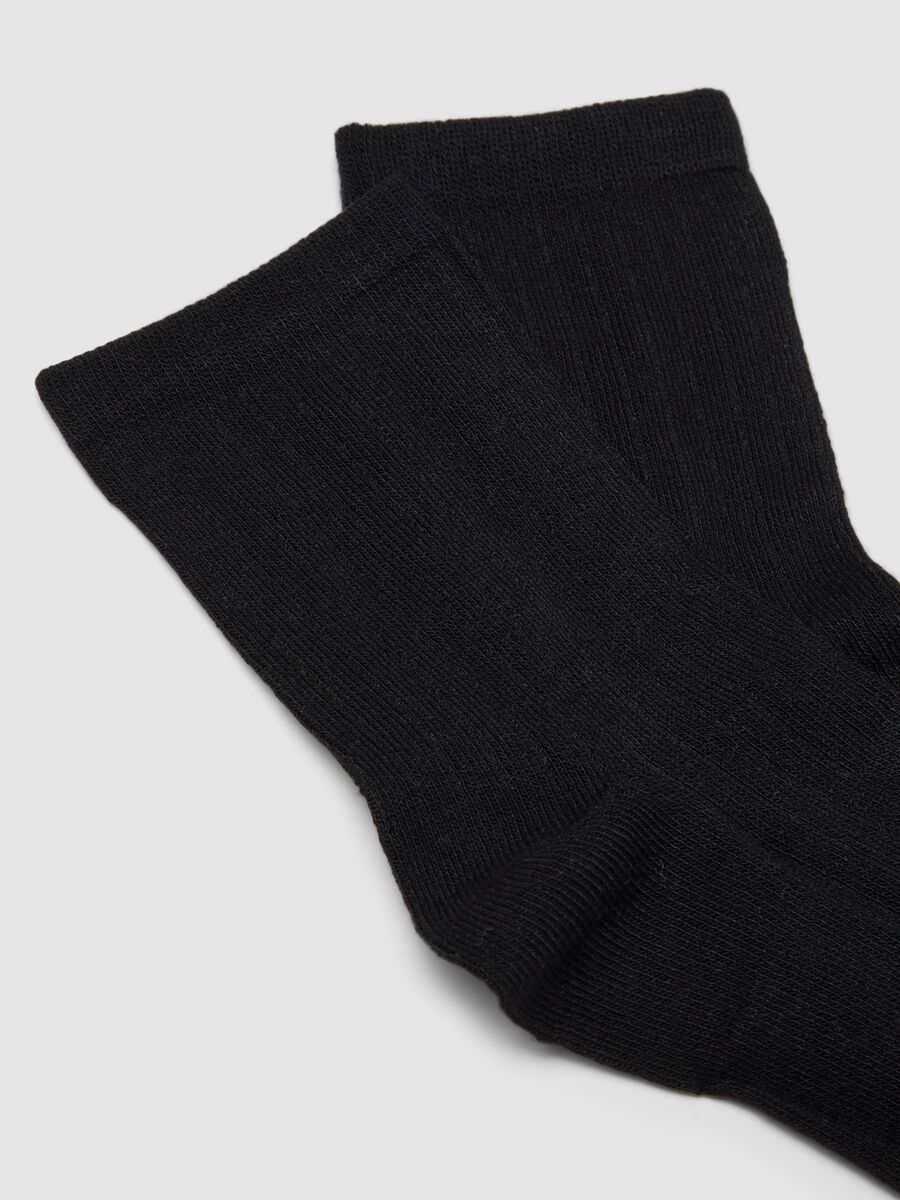 Two-pack of grey and black stretch socks_1