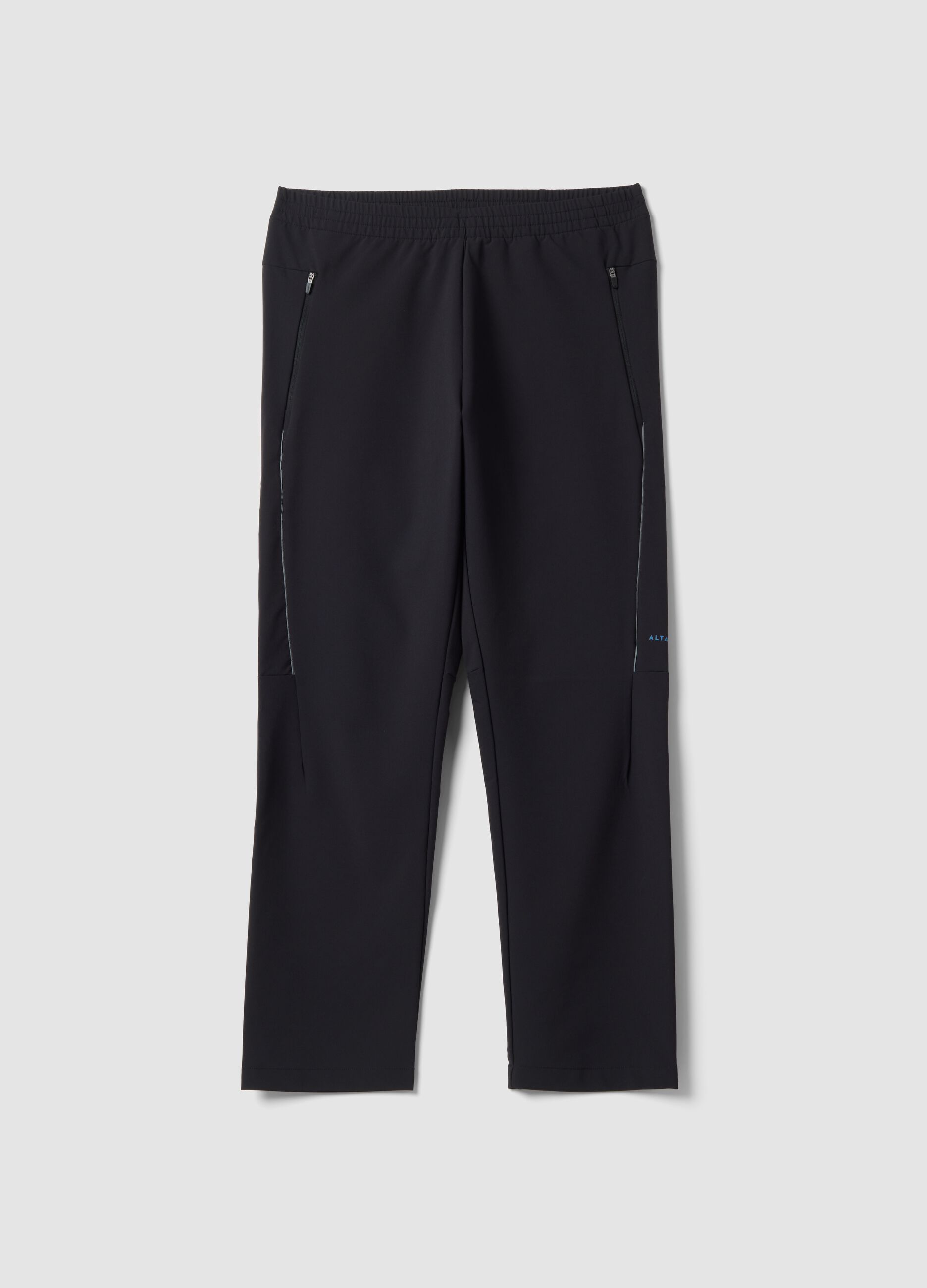 Black Easy Dry ALTAVIA stretch running trousers