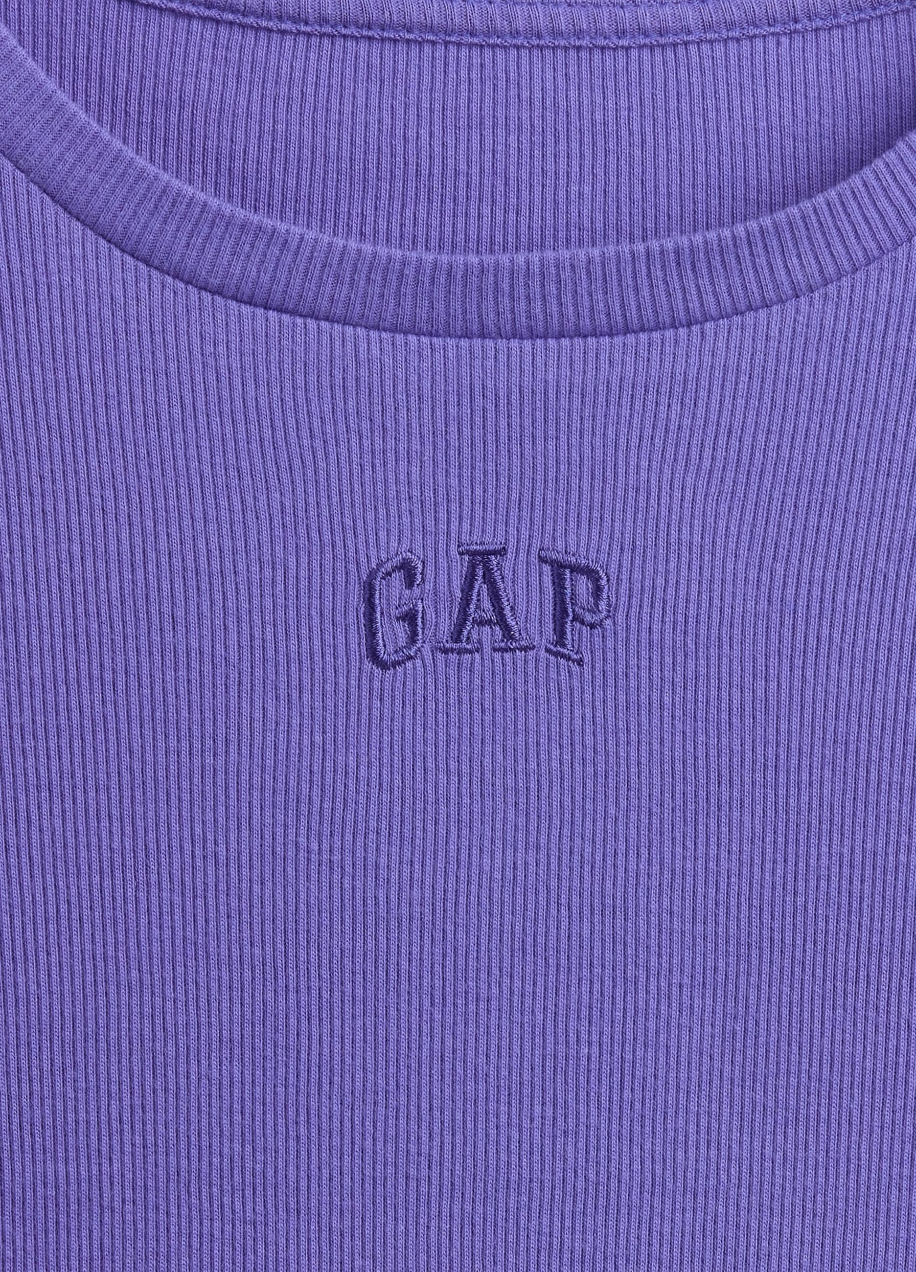 Purple Long-Sleeve Cotton T-Shirt
