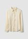 Beige stretch-viscose shacket, regular fit_0