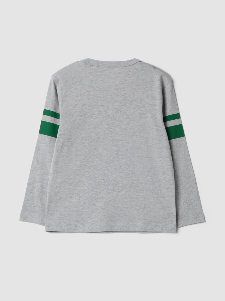 Grey pure cotton crew-neck T-shirt_1