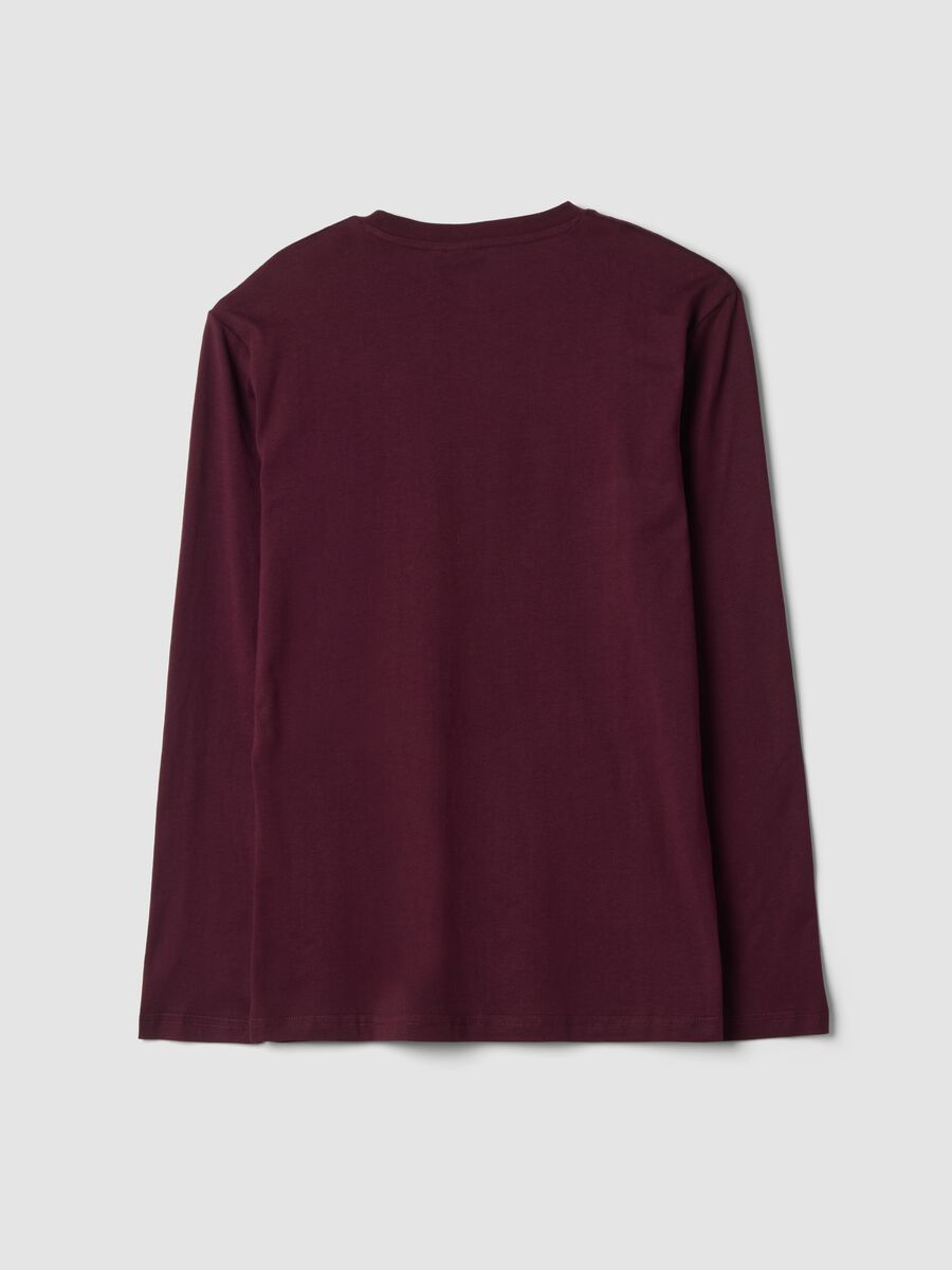 Purple pure organic cotton Peanuts print pyjama top_2