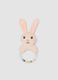 Bunny rattle with clear ring_0