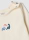 2-pack beige organic cotton bodysuits with crew neck_2