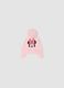 Pink viscose-blend beanie with pom‑pom and Minnie embroidery_0