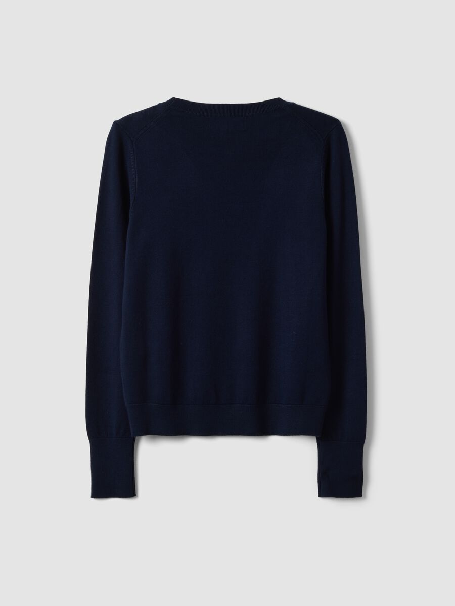 Blue Sweater with Fitted Fit_5
