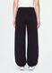 Black cotton-blend baggy-fit joggers_1
