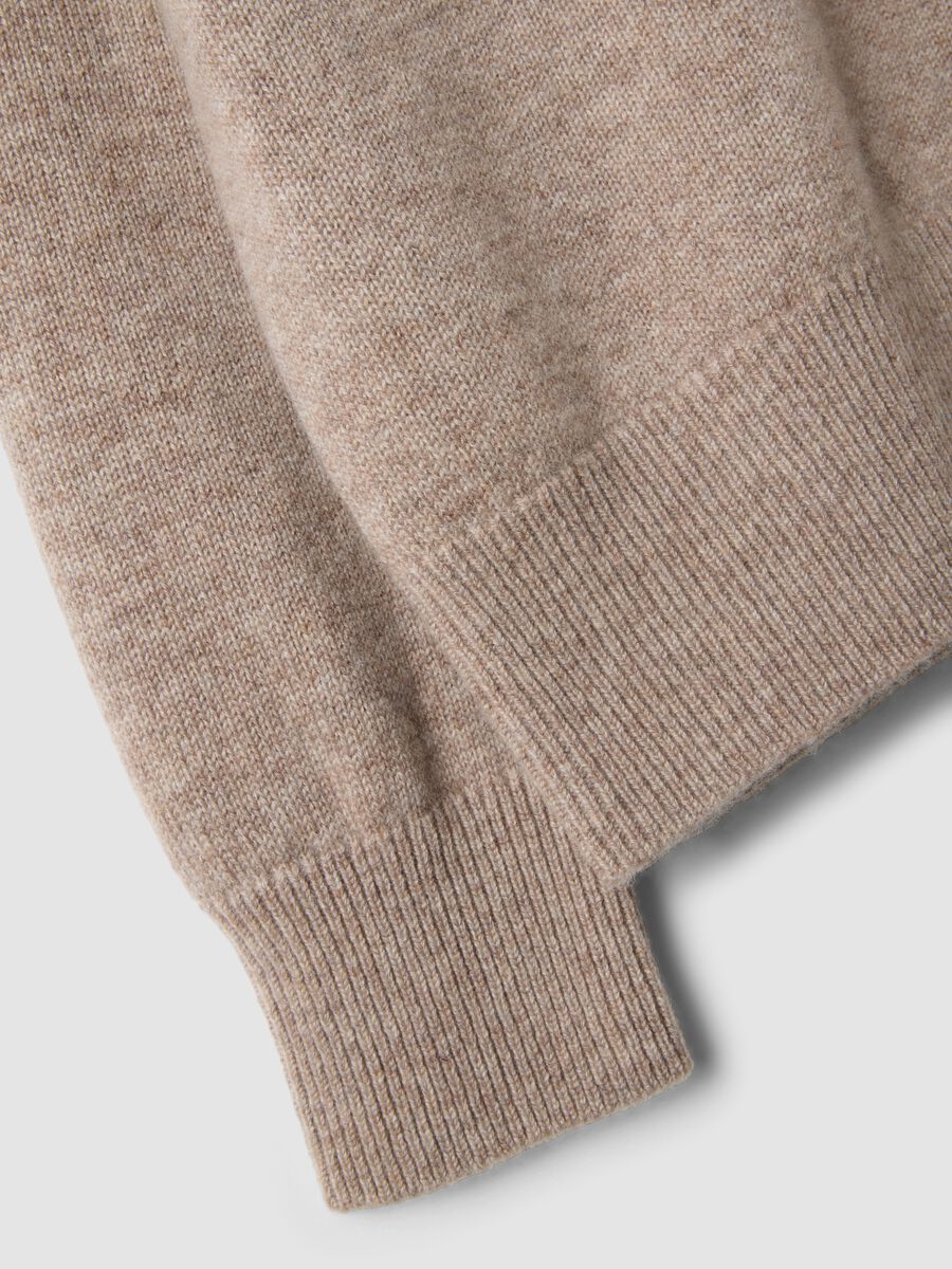 Beige pure cashmere oversized jumper_5