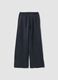 Grey wide-leg cotton-blend joggers with rhinestones_2