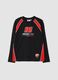 Black pure cotton Ducati-themed T-shirt, relaxed fit_0