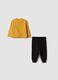 Yellow organic cotton Batman print jogger set_1