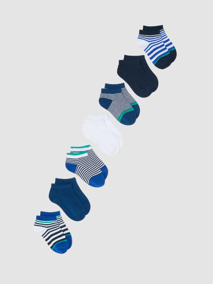 Boys' multicolour stretch cotton-blend sock multipack_0