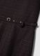 Black stretch viscose dress with deep V-neck_1