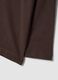 T-shirt marrone in puro cotone organico con stampa over fit_3