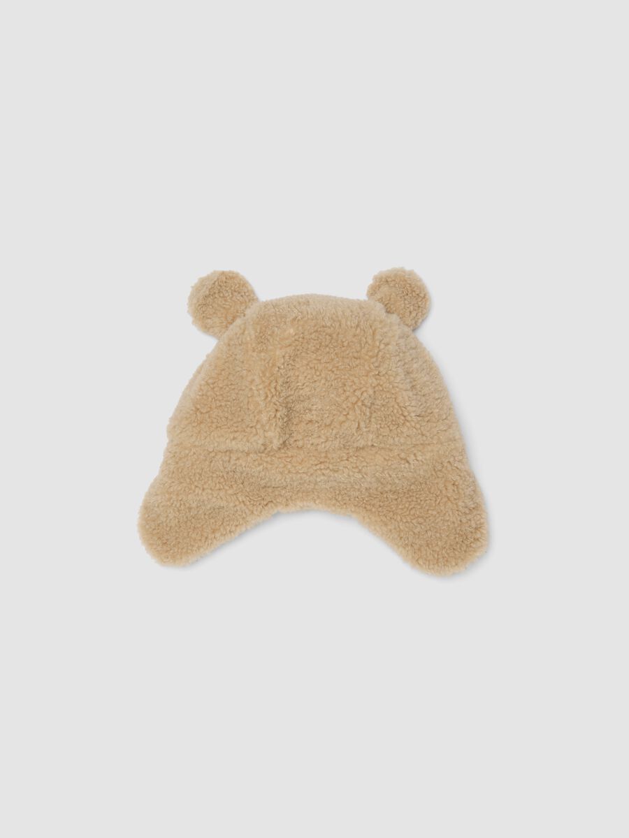 Beige hat with appliqu&eacute; ears and Winnie the Pooh embroidery_1