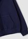 Blue pure cotton hooded sweatshirt_3