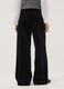 Black The Iconic Pants straight-leg ribbed stretch cotton trousers_3