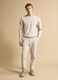 Beige stretch-cotton relaxed-fit crew-neck sweatshirt_1