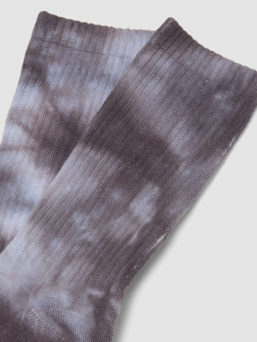 Grey stretch-cotton sports socks_1