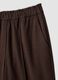 Jogger The Iconic Pants marroni wide leg in viscosa elasticizzata_5