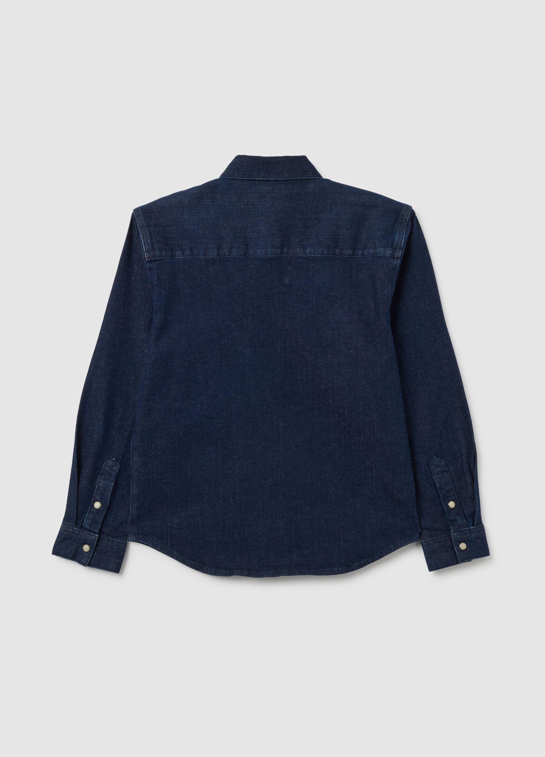 Boys' Blue Denim Shirt Regular Fit