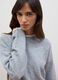 Grey stretch wool oversized jumper_0
