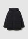 Black padded jacket with hood for boys regular fit_3