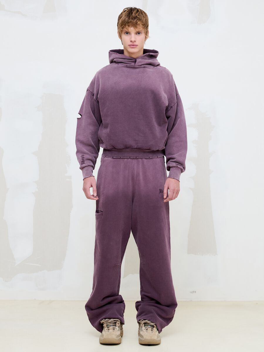 Sunfaded Burgundy Sweatpants_0