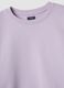 Purple organic cotton sweatshirt with ribbed collar_2