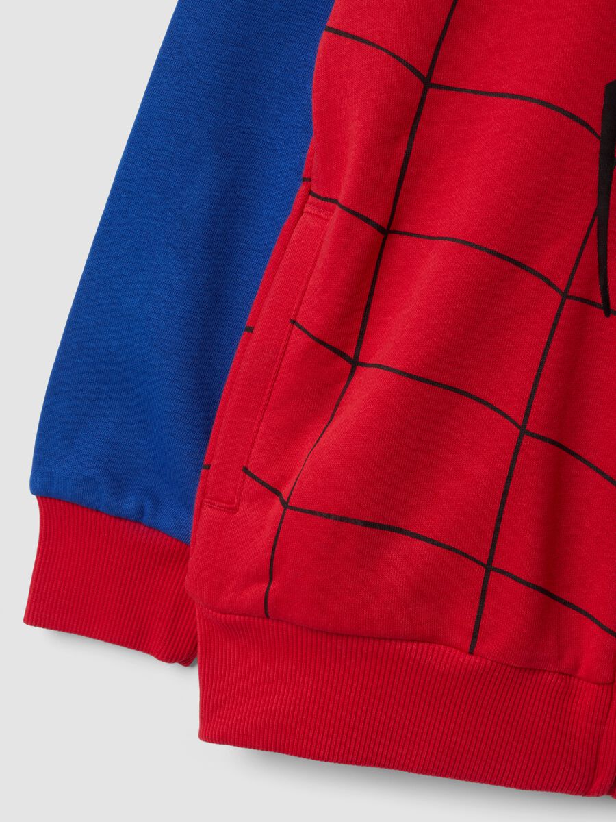 Red MARVEL Spider-Man cotton-blend hooded sweatshirt_2