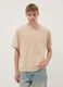 Beige short-sleeve pure cotton T-shirt_2
